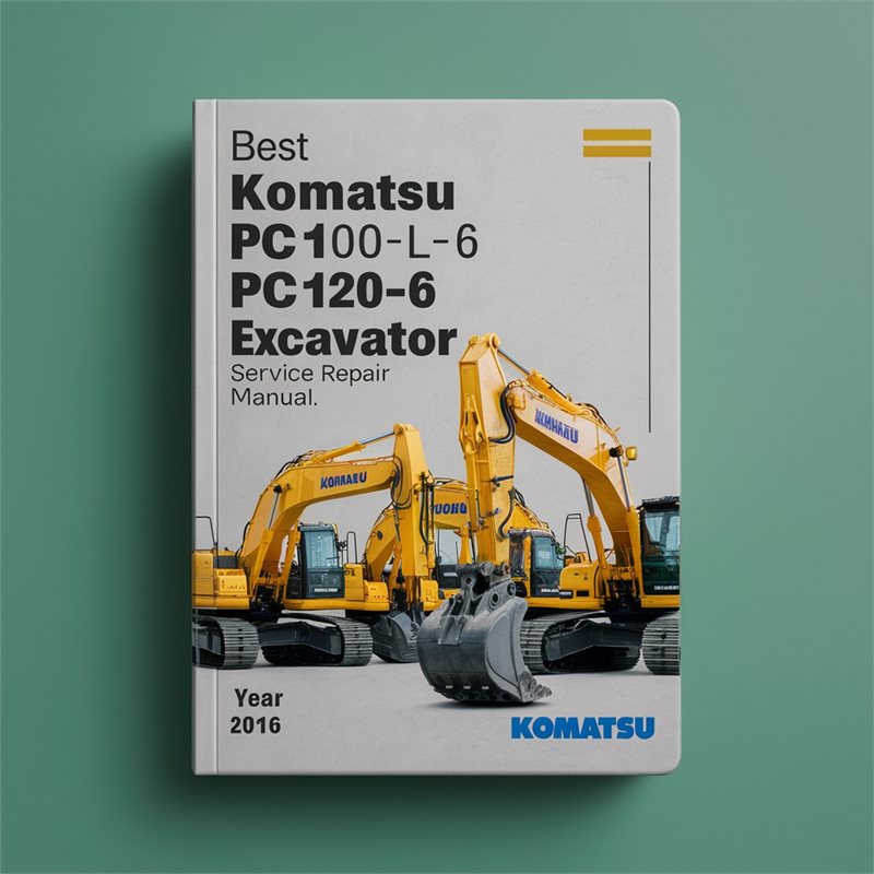 Best Komatsu PC100-6 PC100L-6 PC120-6 PC120LC-6 PC130-6 Excavator Service Repair Manual 