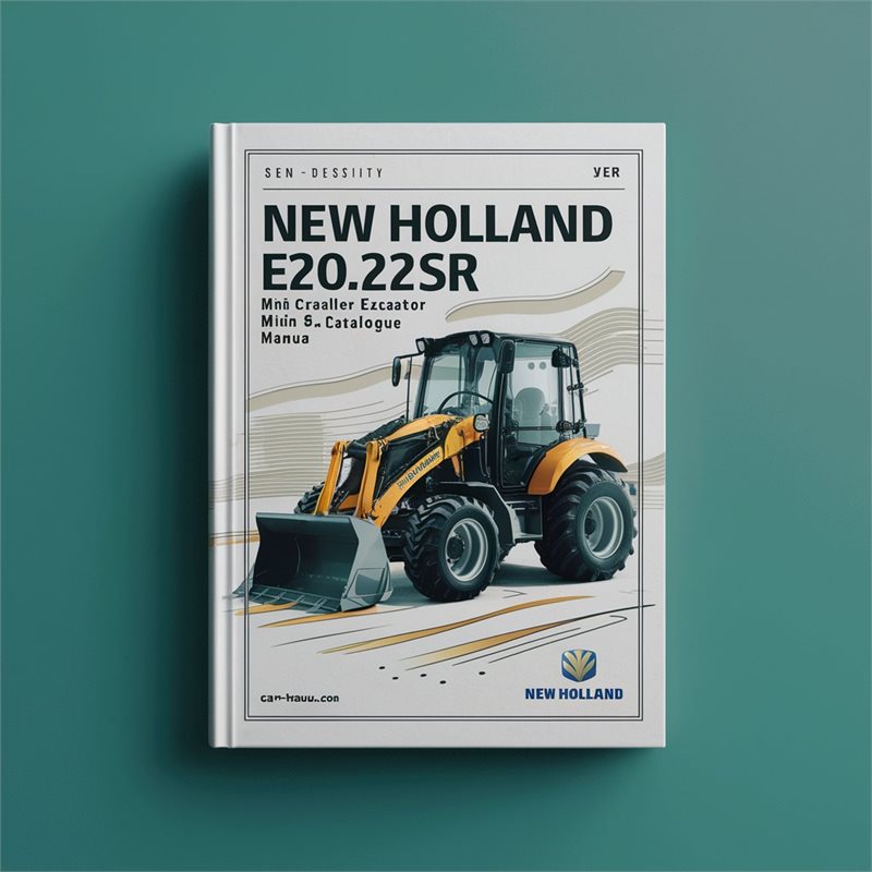 New Holland E20.2SR E22.2SR Mini Crawler Excavator Service Parts Catalogue Manual 