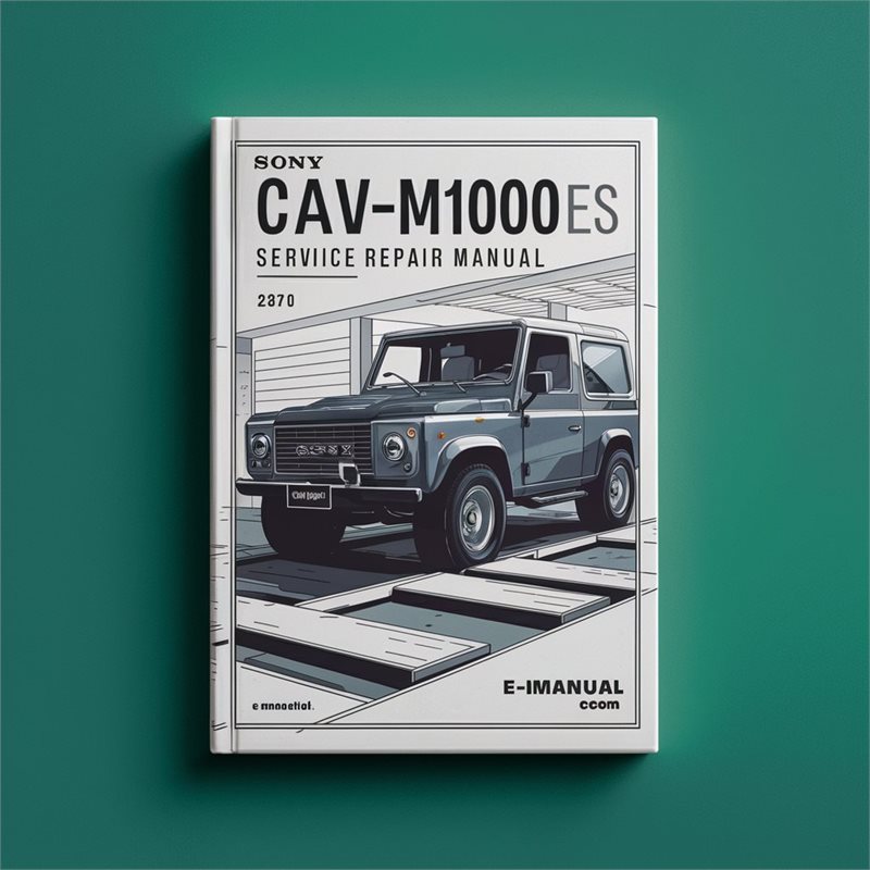 Sony CAV-M1000ES Service Repair Manual 