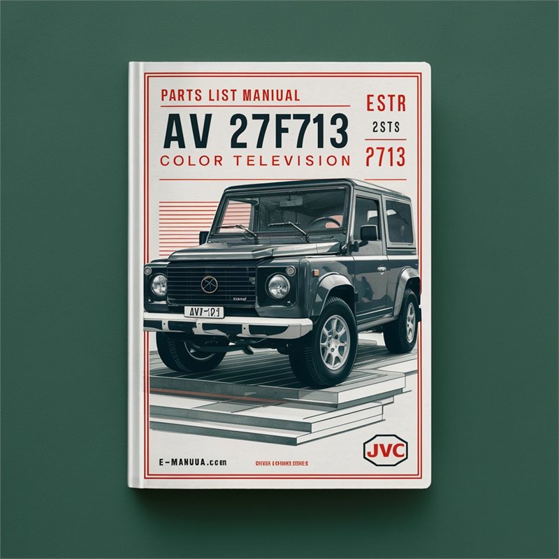 Parts List Manual JVC AV 27F703/AV 27F713 Color TELEVISION 