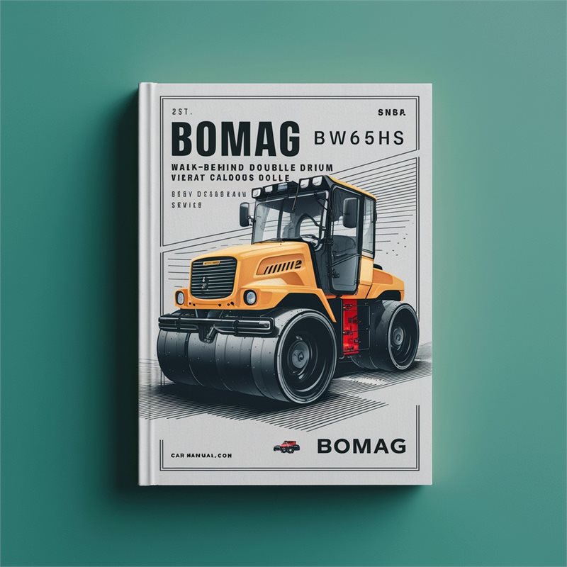Bomag BW65HS Walk-behind Double Drum Vibratory Roller Service Parts Catalogue Manual PDF Download