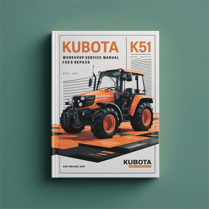 Kubota KH 51 Workshop Service Manual for Repair 
