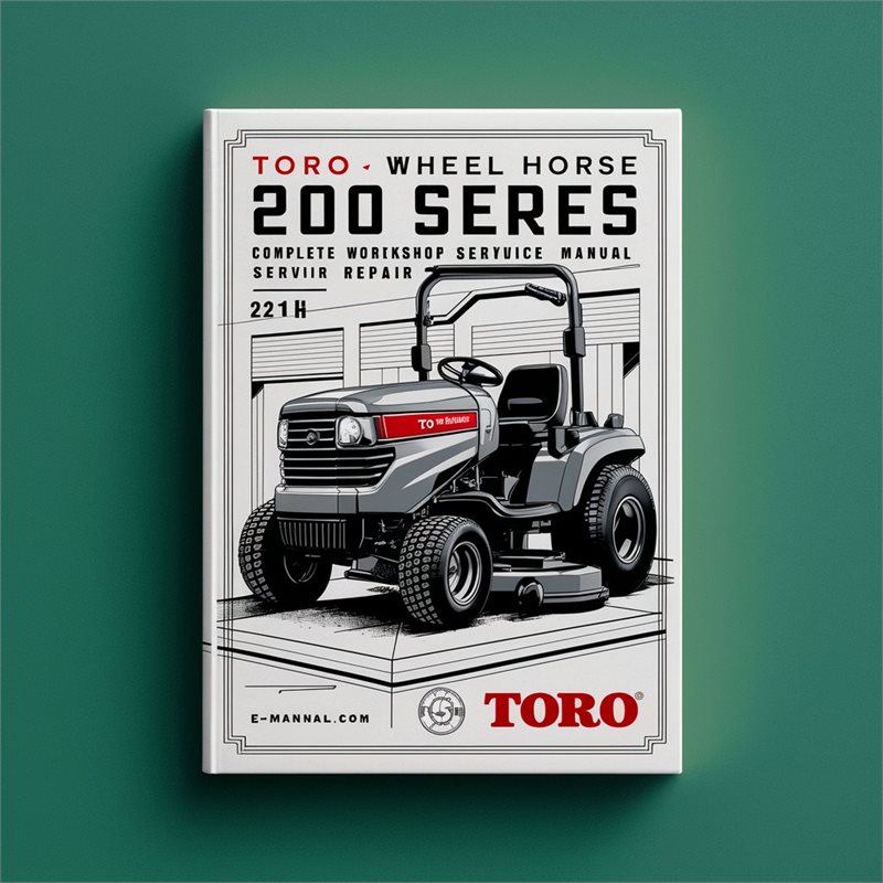 Toro Wheel Horse 200 Series 212H Ride On Mower Complete Workshop Service Repair Manual 