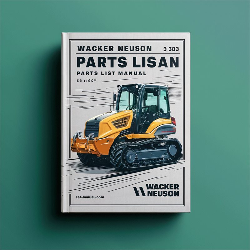 Wacker Neuson 3503 Parts List Manual Crawler Excavator 