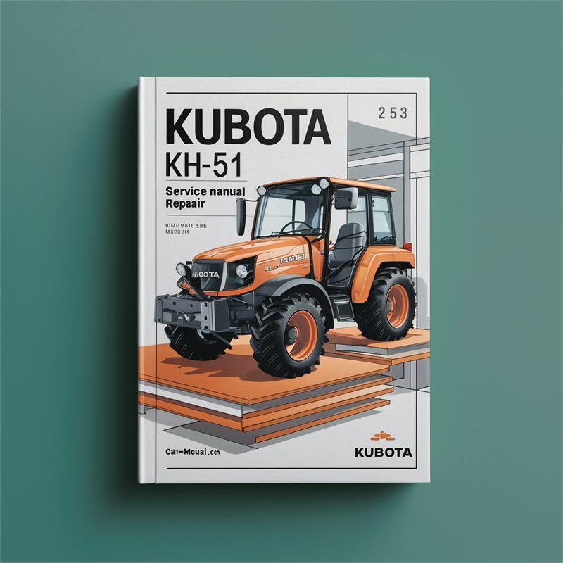 Kubota KH51 KH-51 WSM Service Manual Repair 